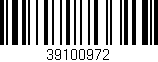 Código de barras (EAN, GTIN, SKU, ISBN): '39100972'