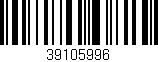 Código de barras (EAN, GTIN, SKU, ISBN): '39105996'