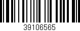 Código de barras (EAN, GTIN, SKU, ISBN): '39106565'