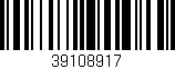 Código de barras (EAN, GTIN, SKU, ISBN): '39108917'