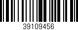 Código de barras (EAN, GTIN, SKU, ISBN): '39109456'