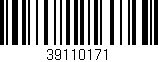 Código de barras (EAN, GTIN, SKU, ISBN): '39110171'