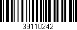 Código de barras (EAN, GTIN, SKU, ISBN): '39110242'