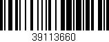 Código de barras (EAN, GTIN, SKU, ISBN): '39113660'