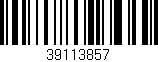 Código de barras (EAN, GTIN, SKU, ISBN): '39113857'