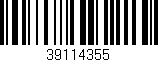 Código de barras (EAN, GTIN, SKU, ISBN): '39114355'