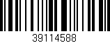 Código de barras (EAN, GTIN, SKU, ISBN): '39114588'
