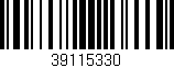 Código de barras (EAN, GTIN, SKU, ISBN): '39115330'