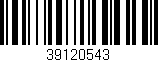 Código de barras (EAN, GTIN, SKU, ISBN): '39120543'