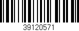 Código de barras (EAN, GTIN, SKU, ISBN): '39120571'