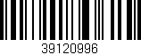 Código de barras (EAN, GTIN, SKU, ISBN): '39120996'