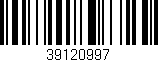Código de barras (EAN, GTIN, SKU, ISBN): '39120997'