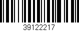 Código de barras (EAN, GTIN, SKU, ISBN): '39122217'
