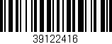 Código de barras (EAN, GTIN, SKU, ISBN): '39122416'