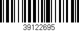 Código de barras (EAN, GTIN, SKU, ISBN): '39122695'