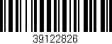 Código de barras (EAN, GTIN, SKU, ISBN): '39122826'