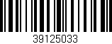 Código de barras (EAN, GTIN, SKU, ISBN): '39125033'
