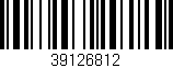Código de barras (EAN, GTIN, SKU, ISBN): '39126812'