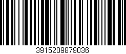 Código de barras (EAN, GTIN, SKU, ISBN): '3915209879036'