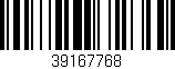 Código de barras (EAN, GTIN, SKU, ISBN): '39167768'