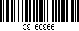Código de barras (EAN, GTIN, SKU, ISBN): '39168966'