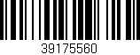 Código de barras (EAN, GTIN, SKU, ISBN): '39175560'