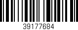 Código de barras (EAN, GTIN, SKU, ISBN): '39177684'