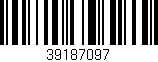 Código de barras (EAN, GTIN, SKU, ISBN): '39187097'