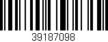 Código de barras (EAN, GTIN, SKU, ISBN): '39187098'