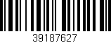 Código de barras (EAN, GTIN, SKU, ISBN): '39187627'