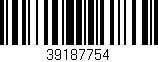 Código de barras (EAN, GTIN, SKU, ISBN): '39187754'