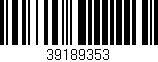 Código de barras (EAN, GTIN, SKU, ISBN): '39189353'