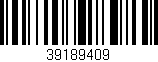 Código de barras (EAN, GTIN, SKU, ISBN): '39189409'