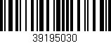 Código de barras (EAN, GTIN, SKU, ISBN): '39195030'