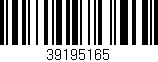 Código de barras (EAN, GTIN, SKU, ISBN): '39195165'