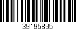 Código de barras (EAN, GTIN, SKU, ISBN): '39195895'