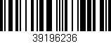 Código de barras (EAN, GTIN, SKU, ISBN): '39196236'
