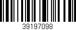 Código de barras (EAN, GTIN, SKU, ISBN): '39197098'