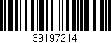 Código de barras (EAN, GTIN, SKU, ISBN): '39197214'