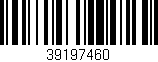 Código de barras (EAN, GTIN, SKU, ISBN): '39197460'