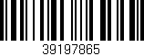 Código de barras (EAN, GTIN, SKU, ISBN): '39197865'