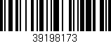 Código de barras (EAN, GTIN, SKU, ISBN): '39198173'