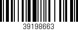 Código de barras (EAN, GTIN, SKU, ISBN): '39198663'