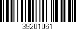 Código de barras (EAN, GTIN, SKU, ISBN): '39201061'
