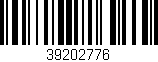 Código de barras (EAN, GTIN, SKU, ISBN): '39202776'
