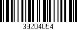 Código de barras (EAN, GTIN, SKU, ISBN): '39204054'
