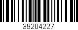 Código de barras (EAN, GTIN, SKU, ISBN): '39204227'