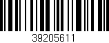 Código de barras (EAN, GTIN, SKU, ISBN): '39205611'