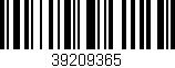 Código de barras (EAN, GTIN, SKU, ISBN): '39209365'