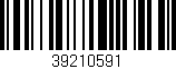 Código de barras (EAN, GTIN, SKU, ISBN): '39210591'